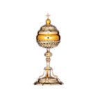 Silver ciborium with golden cross