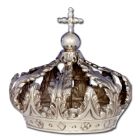 Silver crown with orb and Cross