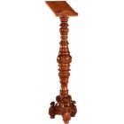 Standing lectern made of carved wood