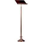Standing lectern in bronze with adjustable height