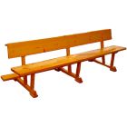 Church wooden bench