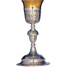 Silver chalice with 24 cm. Tall