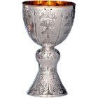 Silver chalice with gold interior