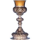 Silver chalice with gold-plated cup