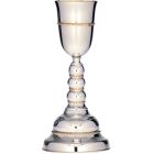 Silver goblet with wavy knot