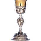Silver chalice with gold plated cup