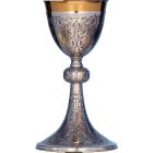 chiselled silver goblet