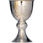 Classic style chiselled silver goblet
