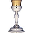 Silver goblet with embossed JHS