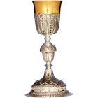 Silver goblet with acorn-shaped knot