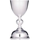 Smooth silver chalice with 19 cm. Tall