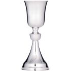 Smooth silver chalice with 21 cm. Tall