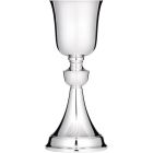 Smooth silver chalice with 21 cm. Tall