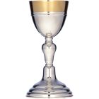 Smooth silver chalice with gold-plated cup