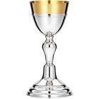 Smooth silver chalice with gold-plated cup