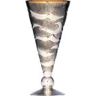 Modern silver goblet with circular base