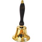 Bronze bell with wooden handle
