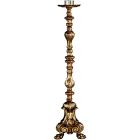 Bronze candlestick with base with three supports