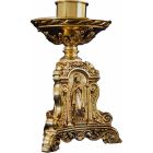 Bronze table candlestick with images