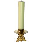 Candlestick with 5 cm paraffin candle.