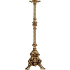 Standing candlestick in bronze with 115 cm. Tall