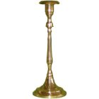 Smooth candlestick made of polished bronze