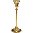 Candlestick for a candle made of gold metal
