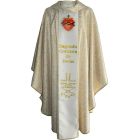 Chasuble with central braid Sacred Heart