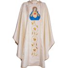 Chasuble with embroidered Sacred Heart of Mary