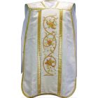 Roman chasuble in beige damask fabric