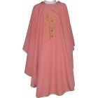 Pink chasuble for Advent made of polyester