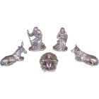 Nativity scene with metal figures | 3cm