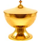 Ciborium and goblet classic plain golden