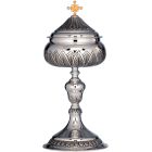 Silver ciborium with acorn-shaped knot