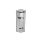 Double metal rim with silver finish