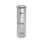 Triple silver-finish metal chrismera