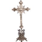 Crucifix for altar table made in silver
