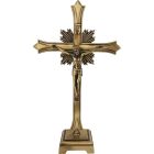 Golden cross for altar table