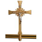 Processional Crucifix golden color plated