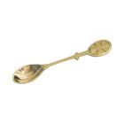 Metal censer spoon golden color