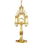 Gothic style bronze monstrance