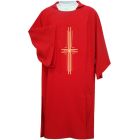 Dalmatic in the four liturgical colors with Cross red