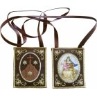 Brown Scapular of Mount Carmel | 6 x 5 cm.