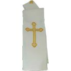 Stole with embroidered Cross | four colors white