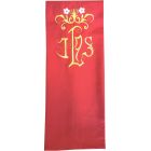 Stolon in the four liturgical colors with red embroidered JHS
