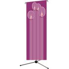 Banner with purple Advent candles