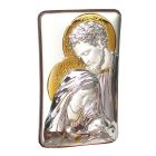 Silver icon 13 cm. - Sacred Family