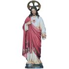 Sacred Heart of Jesus with hand on the chest