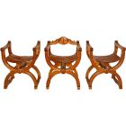 Seat set in cherry wood