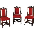 Classic style wooden chair set